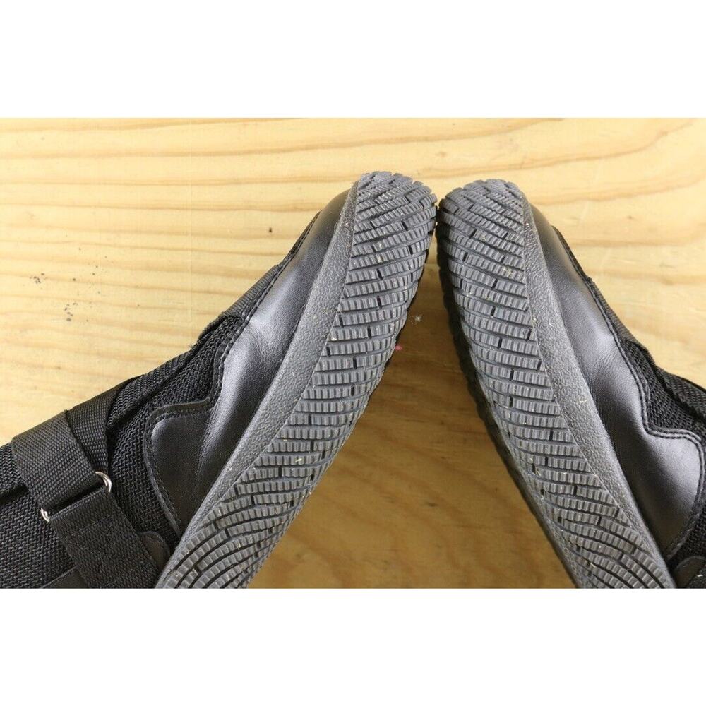 Hybrid Green Label Shoes Mens Sz 12 Rowan Black Gold Leather Sneakers - Picture 8 of 10